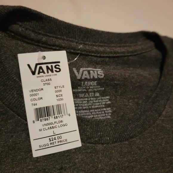 Vans Graphic Tee [L] Gray - Picture 3 of 4